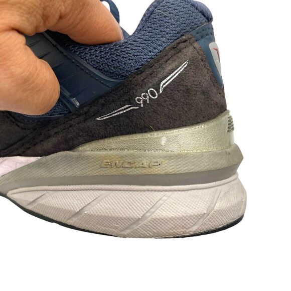 New Balance 990v5 Navy Blue Grey White Women Sneaker Shoes W990NV5 Size 9 main image 6